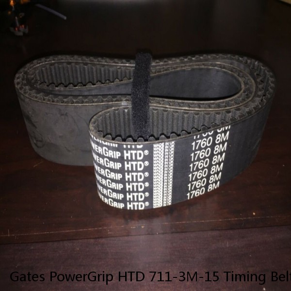 Gates PowerGrip HTD 711-3M-15 Timing Belt - USED #1 small image